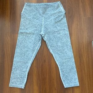 NoBull High-Rise tight crop (Plush Heather)